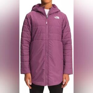 The North Face Big Girls Reversible Mossbud Swirl Parka Jacket No Size MSRP 139